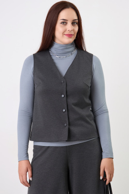 Жилет Незнакомка 14.5023.2889 вискоза меланж ((44) 164-88-96, темно-серый)