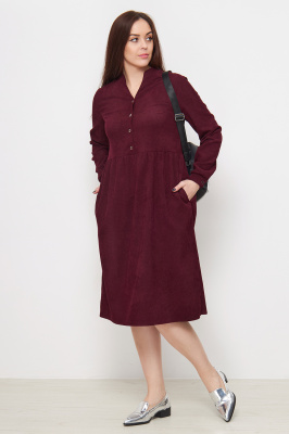 Платье Незнакомка 00.9506.2656 вельвет ((62) 164-124-132, винный)