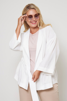 Жакет Незнакомка 10.9442.2777 ткань жатка ((48) 164-96-104, молочный)