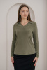 Блузка Незнакомка 03.1007.2284.2 масло ((48) 164-96-104, оливковый)