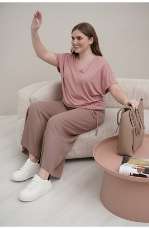 Блузка Незнакомка 03.3012.2344 вискоза ((48) 164-96-104, пыльная роза)