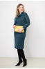 Платье Незнакомка 00.8414.2128.1 трикотаж-меланж ((62) 164-124-132, изумрудный)