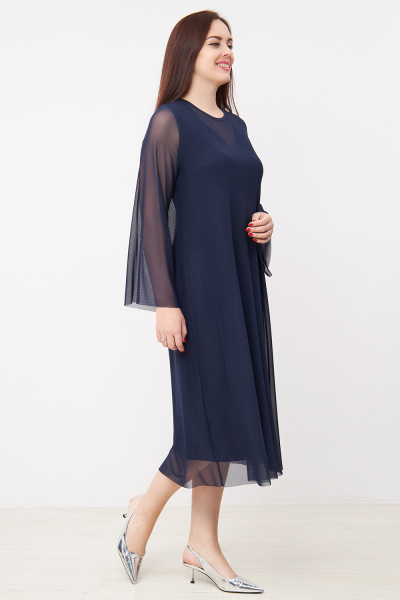 Платье Незнакомка 00.9613.2877 сетка ((44) 164-88-96, темно-синий)