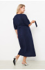 Платье женское Незнакомка 00.9408.2853 ткань костюмная ((58) 164-116-124, темно-синий)
