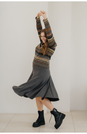 Юбка Незнакомка 04.5023.455 вискоза ((58) 164-116-124, темно-серый)