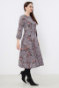 Платье Незнакомка 00.8482.2803 трикотаж-ангора ((44) 164-88-96, цветы на сером)