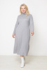 Платье Незнакомка 00.8656.2619 вязанка лапша ((56) 164-112-120, серый)