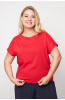 Блузка Незнакомка 03.9499.2154 ткань плательная слаб ((56) 164-112-120, красный)