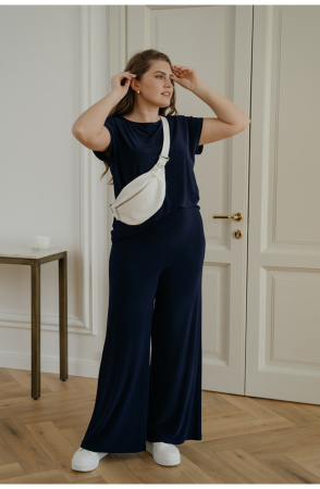 Брюки женские Незнакомка 05.1007.149 масло ((44) 170-88-96, темно-синий)