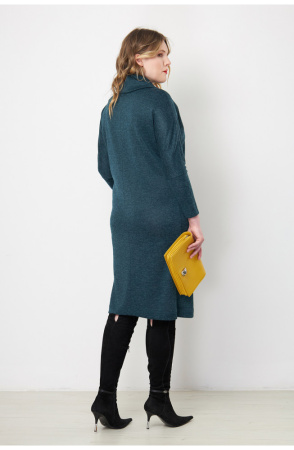 Платье Незнакомка 00.8414.2128.1 трикотаж-меланж ((62) 164-124-132, изумрудный)