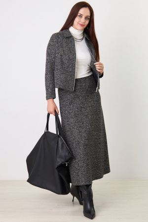 Жакет Незнакомка 10.8431.2865 трикотаж меланж ((44) 164-88-96, темно-серый)