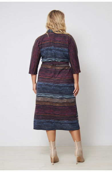 Платье Незнакомка 00.8466.2800 трикотаж-ангора ((62) 164-124-132, сине-розовый)