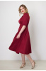 Платье Незнакомка 00.9280.2745 ткань костюмная ((44) 164-88-96, бордовый)
