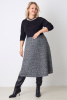 Юбка Незнакомка 04.8452.1748 трикотаж букле ((44) 164-88-96, черно-белый)