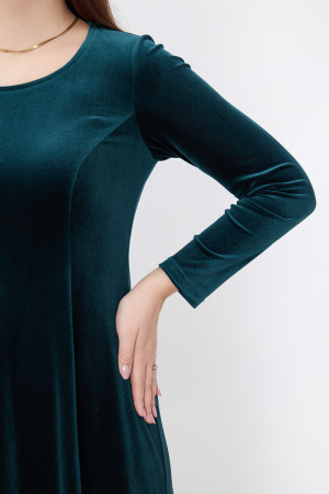 Платье Незнакомка 00.8490.2880 бархат ((44) 164-88-96, темно-зеленый)