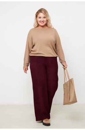 Брюки женские Незнакомка 05.9506.2720 вельвет ((50) 164-100-108, винный)