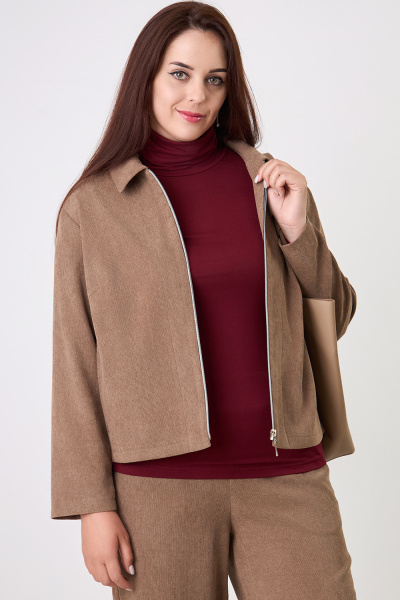 Жакет Незнакомка 10.9506.2915 вельвет ((44) 164-88-96, светло-коричн.)