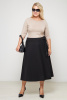 Юбка-брюки Незнакомка 05.9454.2810 креп костюмный ((44) 164-88-96, черный)
