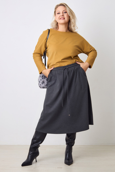 Юбка Незнакомка 04.5023.2674 вискоза меланж ((44) 164-88-96, темно-серый)