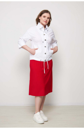 Жакет Незнакомка 10.9219.2776 бенгалин ((56) 164-112-120, белый)