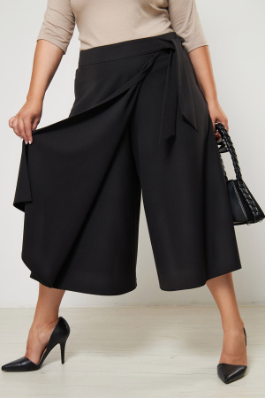 Юбка-брюки Незнакомка 05.9454.2810 креп костюмный ((44) 164-88-96, черный)