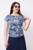Блузка Незнакомка 03.2160.2154  масло ((46) 164-92-100, бело-синий)