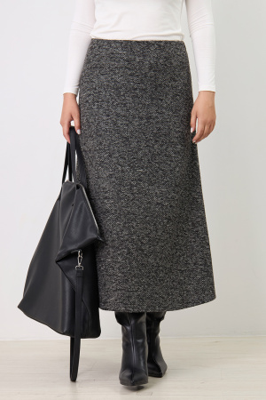 Юбка Незнакомка 04.8431.556.09 трикотаж меланж ((44) 164-88-96, темно-серый)