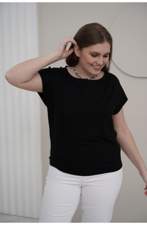 Блузка Незнакомка 03.3012.2154 вискоза ((54) 164-108-116, черный)