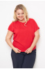 Блузка Незнакомка 03.9499.2154 ткань плательная слаб ((56) 164-112-120, красный)