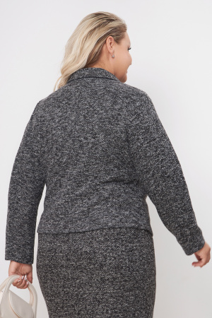 Жакет Незнакомка 10.8431.2841 трикотаж меланж ((44) 164-88-96, темно-серый)
