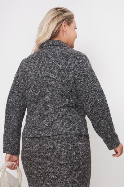 Жакет Незнакомка 10.8431.2841 трикотаж меланж ((44) 164-88-96, темно-серый)