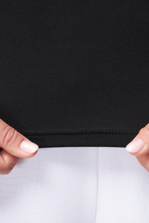 Блузка Незнакомка 08.3012.800 топ вискоза ((62) 164-124-132, черный)