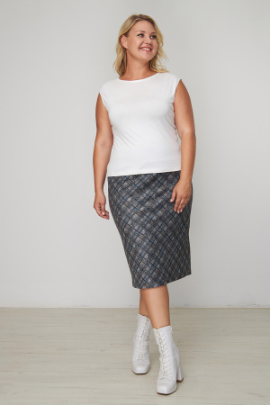 Блузка Незнакомка 08.3012.800 топ вискоза ((48) 164-96-104, молочный)