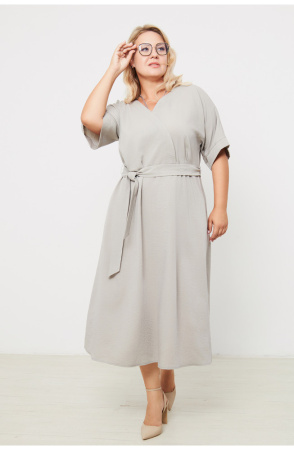 Платье женское Незнакомка 00.9408.2853 ткань костюмная ((44) 164-88-96, серо-бежевый)