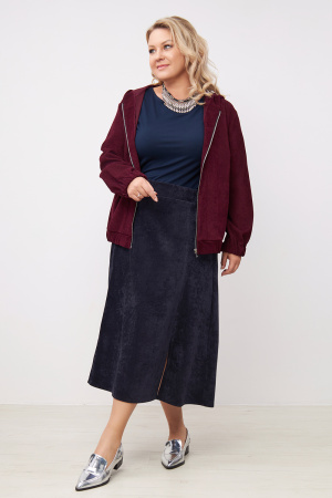 Юбка Незнакомка 04.9508.2813 вельвет ((44) 164-88-96, темно-синий)