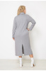 Платье Незнакомка 00.8656.2619 вязанка лапша ((56) 164-112-120, серый)