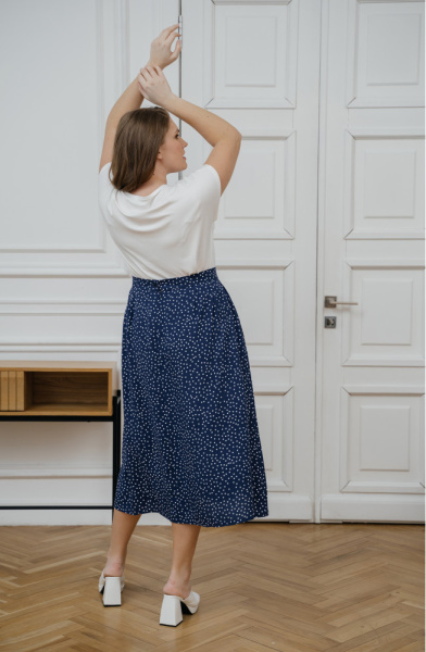 Юбка Незнакомка 04.9388.2700 штапель"горох"