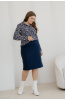 Юбка женская Незнакомка 04.5021.1158 вискоза ((48) 164-96-104, темно-синий)