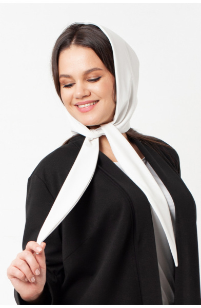 17.8449.2736 капор трикотаж-кожа ((50) 164-100-108, молочный)