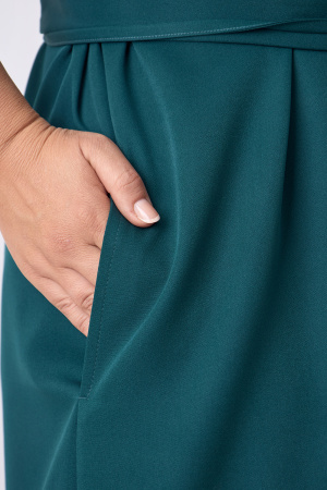 Платье Незнакомка 00.9280.2848 ткань костюмная ((48) 164-96-104, темно-зеленый)