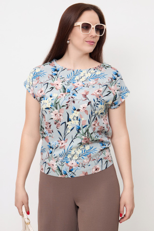 Блузка Незнакомка 03.9479.2154 слаб ((54) 164-108-116, серо-зеленый)