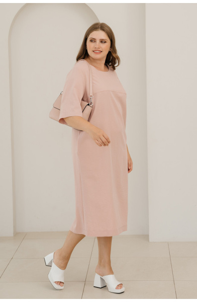 Платье Незнакомка 00.9408.2686 ткань костюмная ((58) 164-116-124, розовый)
