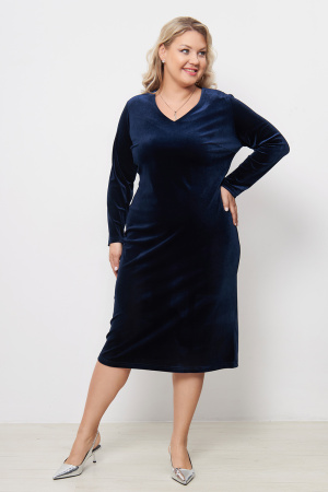 Платье Незнакомка 00.8490.2875.07 бархат ((44) 164-88-96, темно-синий)