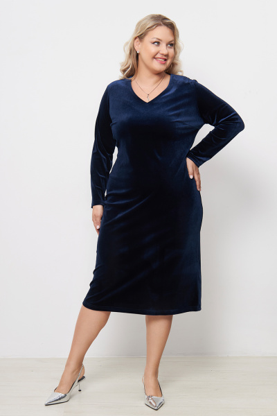 Платье Незнакомка 00.8490.2875.07 бархат ((44) 164-88-96, темно-синий)