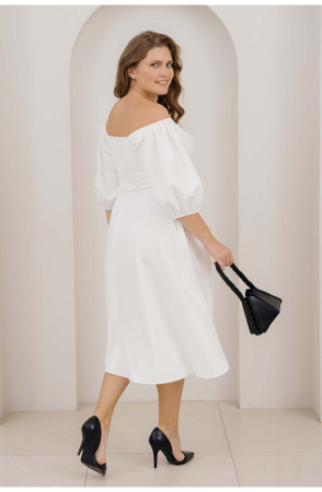 Платье Незнакомка 00.9280.2745 ткань костюмная ((56) 164-112-120, молочный)