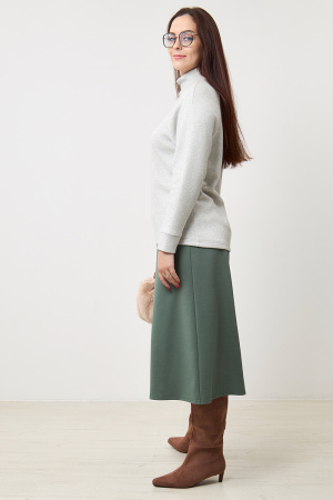 Юбка-брюки Незнакомка 05.5021.2630 вискоза ((52) 164-104-112, серо-зеленый)