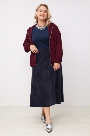 Юбка Незнакомка 04.9508.2813 вельвет ((44) 164-88-96, темно-синий)