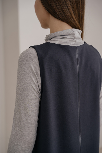 Сарафан Незнакомка 06.5021.2753 вискоза ((44) 164-88-96, темно-серый)