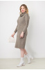 Платье Незнакомка 00.8414.2128.1 трикотаж-меланж ((58) 164-116-124, серо-бежевый)