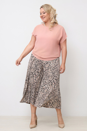 Блузка Незнакомка 03.9497.2154 ткань жатка ((44) 164-88-96, персиковый)